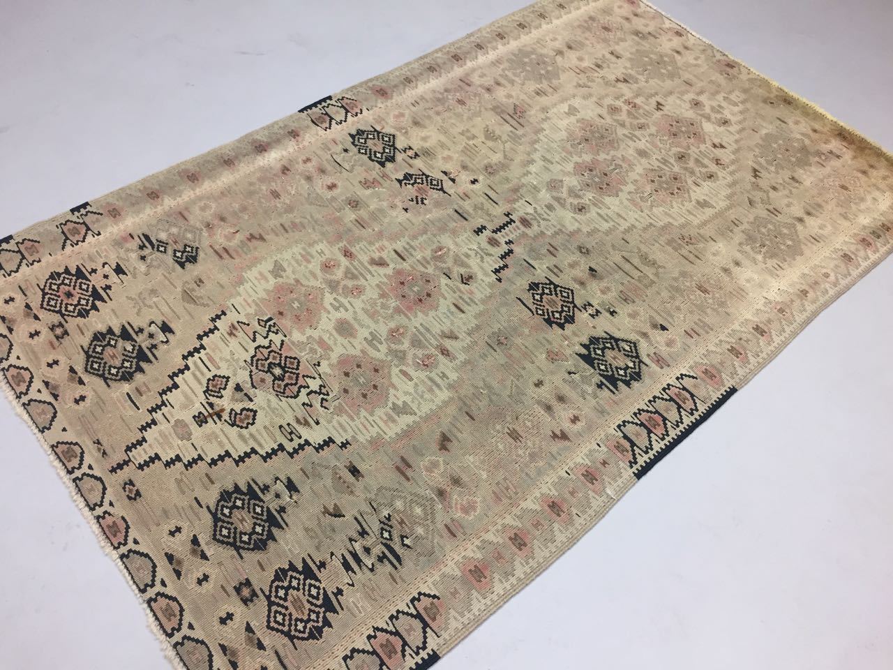 Vintage Turkish Kilim Kelim Rug shabby chic wool boho 163x100cm Moroccan Medium Antiques:Carpets & Rugs kilimshop.myshopify.com