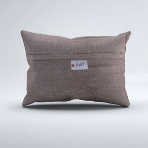 Vintage Turkish Kilim Cushion Cover 60x40 cm Wool Kelim Pillowcase 64669