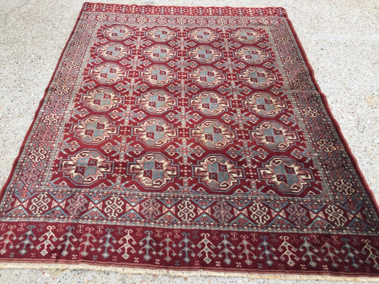 Turkish Vintage double sided Rug vegetable dye 175x132cm Persian Tribal boho old Antiques:Carpets & Rugs kilimshop.myshopify.com