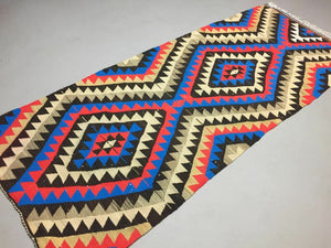 Tribal Turkish Kilim Rug Runner 230x95 cm shabby vintage old  Kelim rug Antiques:Carpets & Rugs kilimshop.myshopify.com