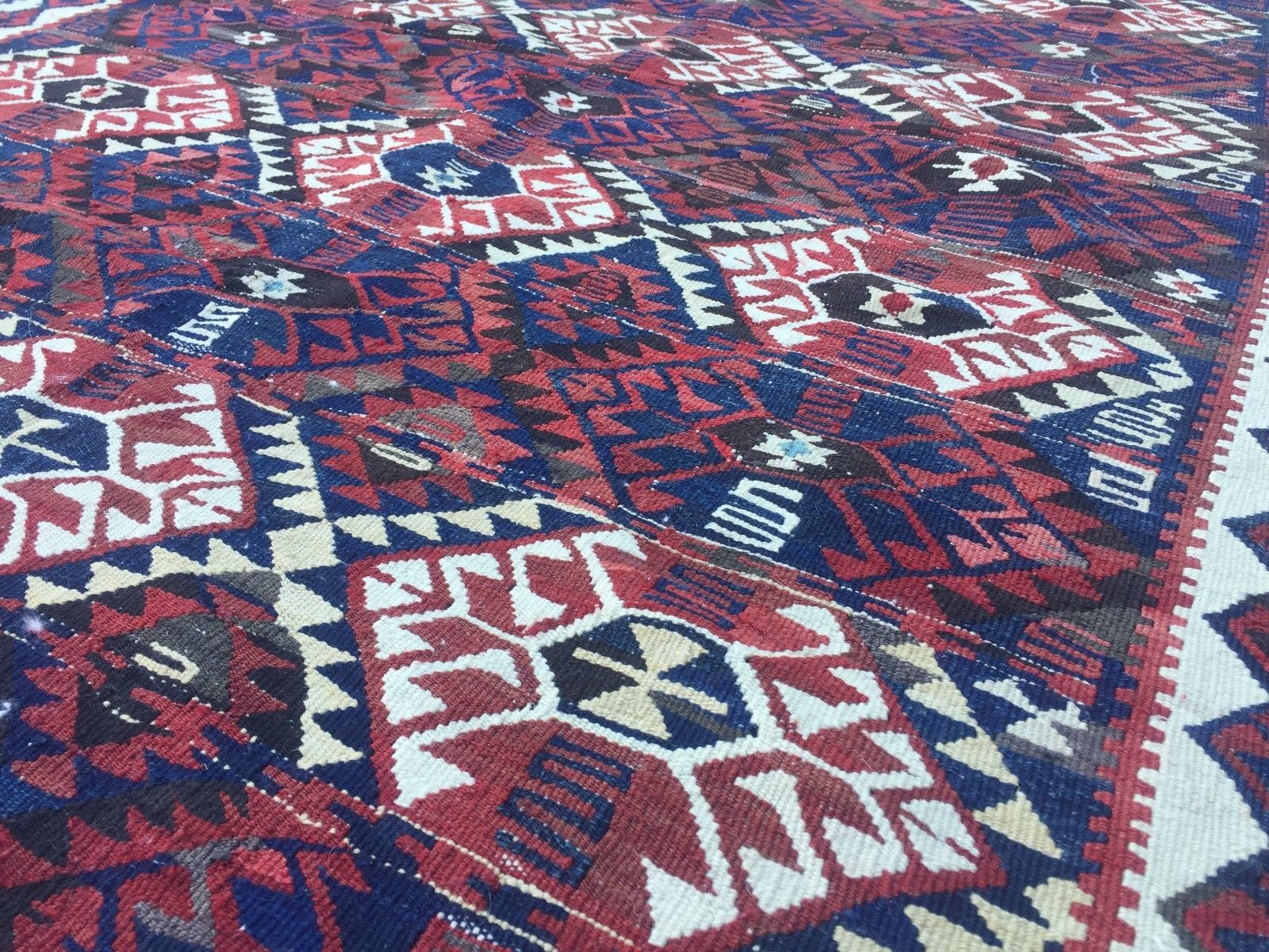 Antique Turkish Kilim Rug shabby vintage old wool country home Kelim 182x130cm Home, Furniture & DIY:Rugs & Carpets:Rugs kilimshop.myshopify.com