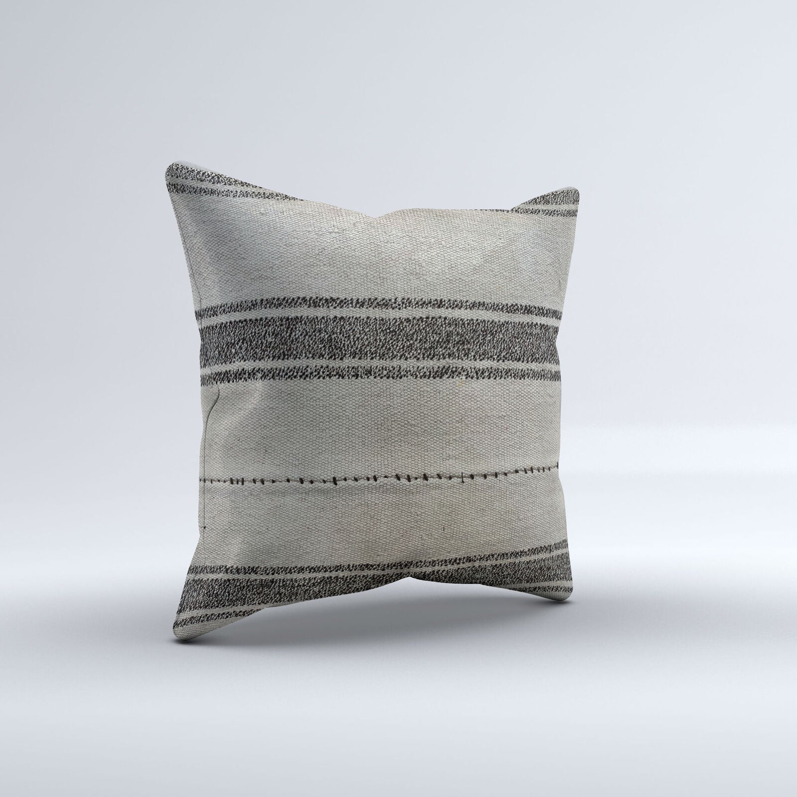 Vintage Turkish Kilim Cushion Cover 50x50 cm Square Wool Kelim Pillowcase 50465