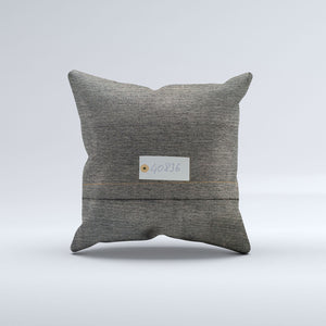 Vintage Turkish Kilim Cushion Cover 40x40 cm Square Wool Kelim Pillowcase  40836