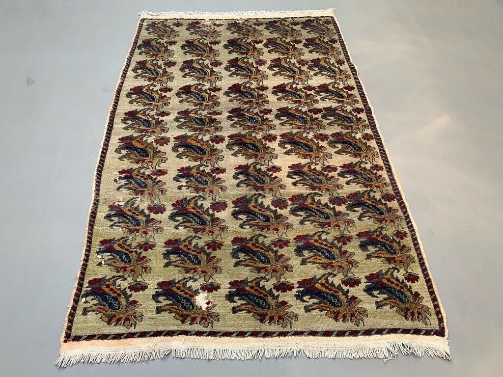 Vintage Turkish Rug 225x145 cm shabby Distressed carpet medium