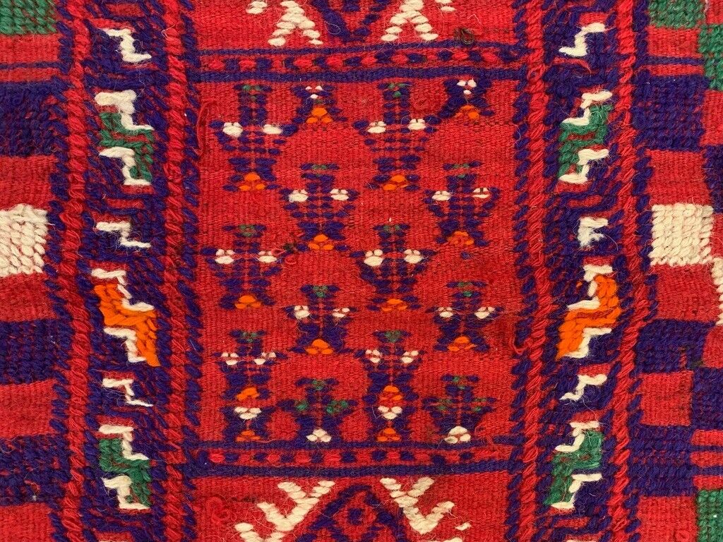 Small Vintage Turkish Kilim Rug 152x75 cm Wool Kelim