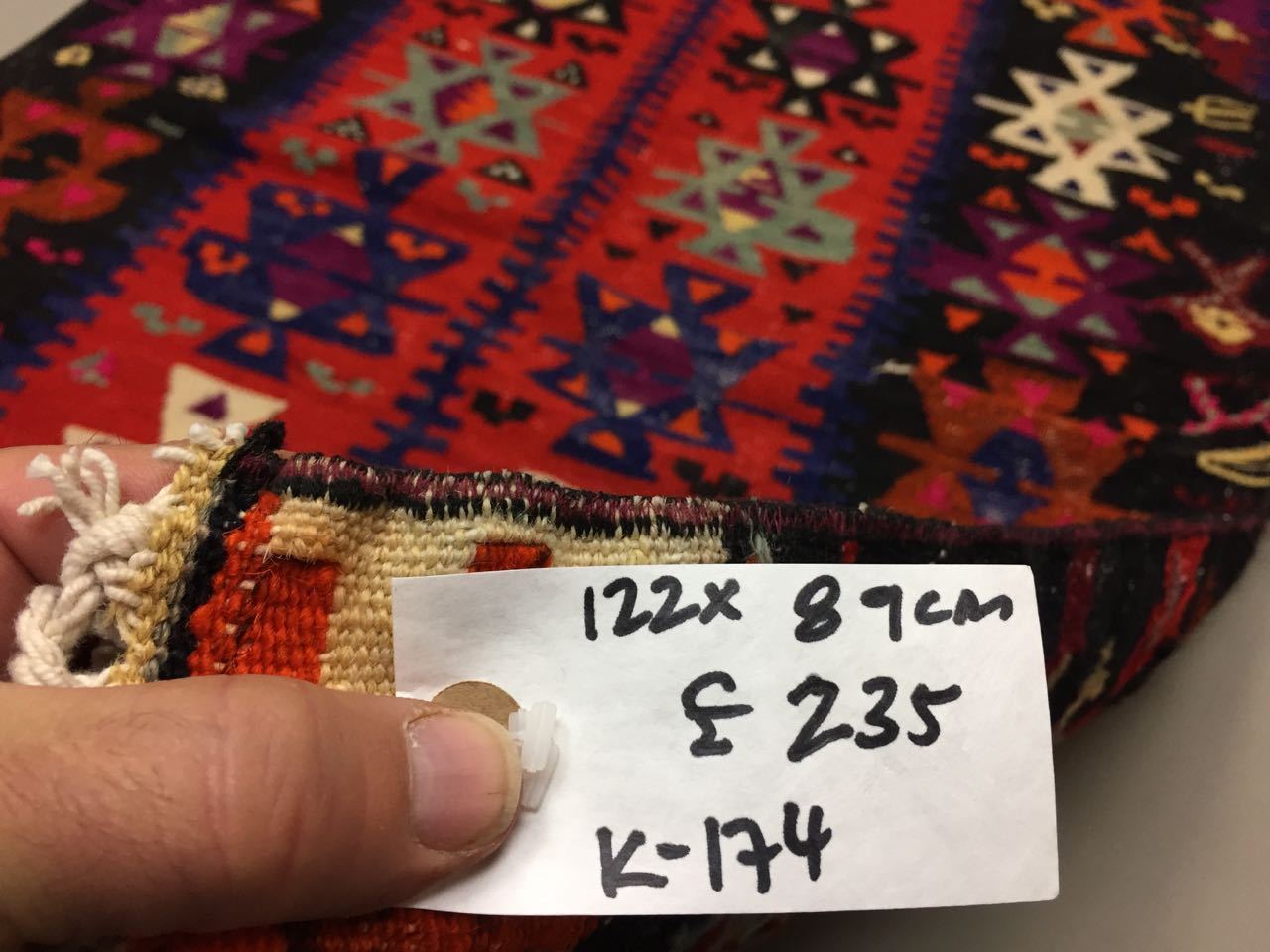 Traditional Turkish Kilim Rug shabby vintage wool country home Kelim 122x89cm Antiques:Carpets & Rugs kilimshop.myshopify.com