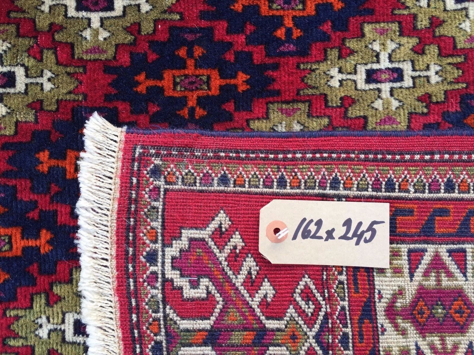 Fine Antique Turkmen Rug Wool Oriental Hand Made Rug 245x162cm Persian Vintage Home, Furniture & DIY:Rugs & Carpets:Rugs kilimshop.myshopify.com