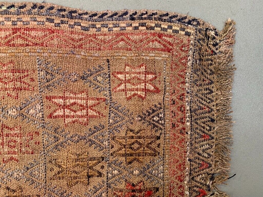 Vintage Turkish Mini Kilim 67x50 cm Wool Small Kelim Runner, shabby Chic