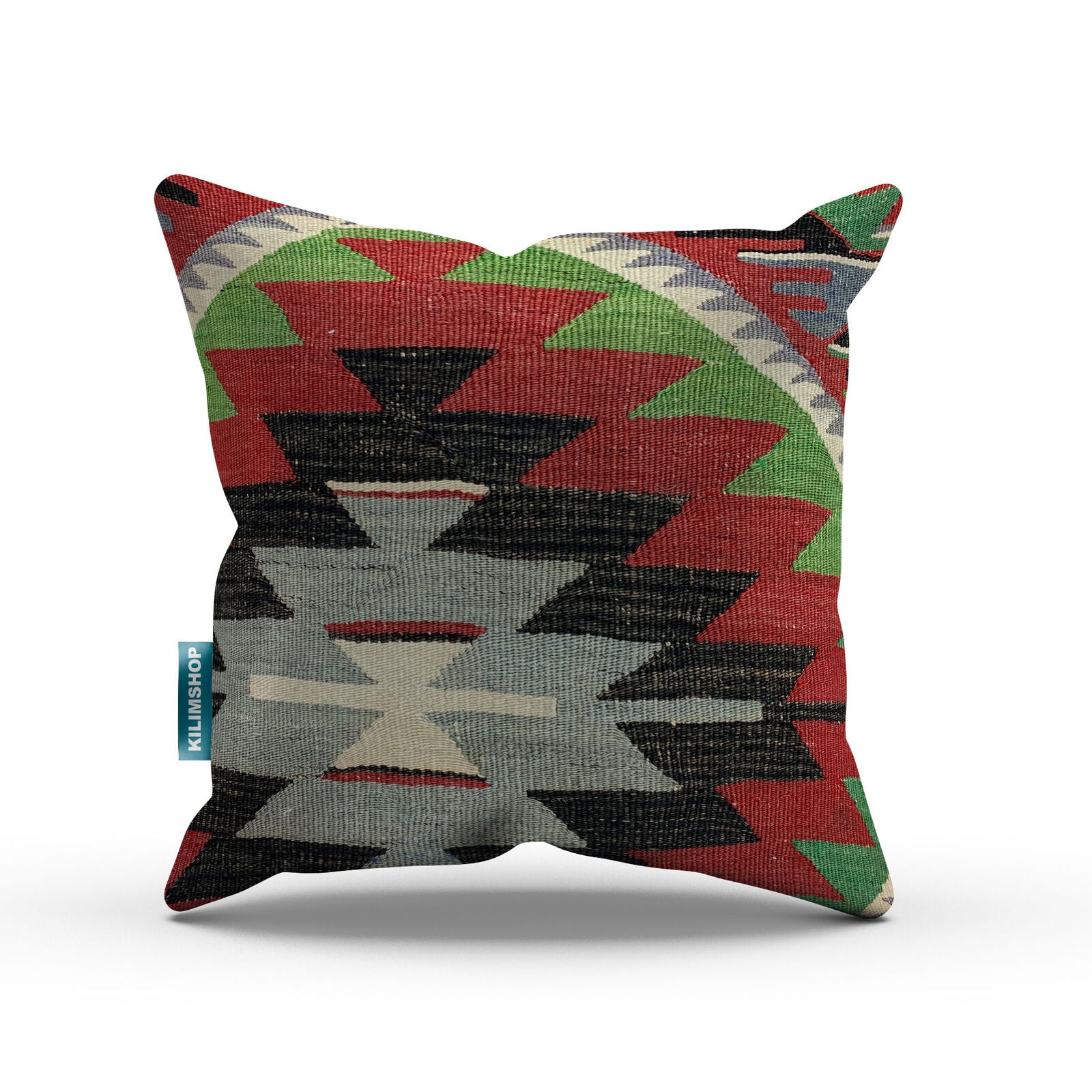 Vintage Wool Turkish Moroccan  Colourful Kilim Cushion Covers 50x50 cm