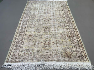 Vintage Turkish Rug 280x172 cm, Tribal Wool Carpet Large