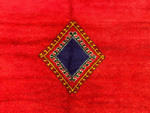 Vintage Moroccan Rug 315x205 cm Tazenacht Berber Atlas, Tribal Red, Orange, Blue