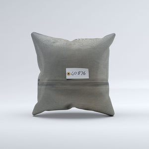 Vintage Turkish Kilim Cushion Cover 40x40 cm Square Wool Kelim Pillowcase  40876