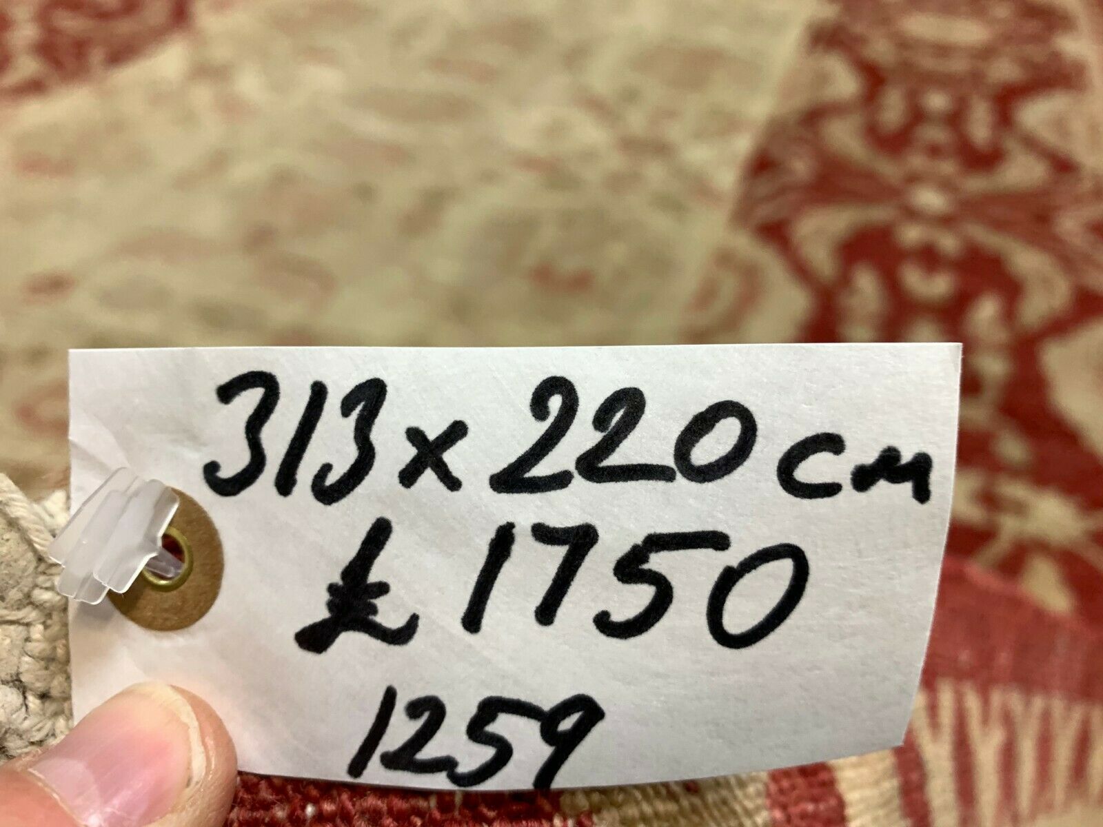 Fine Afghan Wool Ziegler Rug 313x220 cm Handmade Chobi Rug Red, Beige kilimshop.myshopify.com