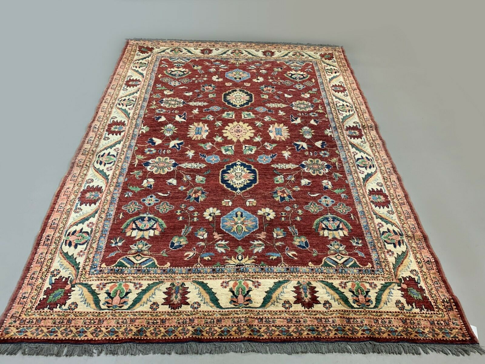 Large Afghan Wool Kazak Rug 290x200 cm Chobi, Very Fine kilimshop.myshopify.com