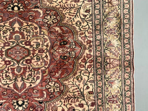 Vintage Turkish Rug 211x147 cm shabby carpet Central Anatolian Medium