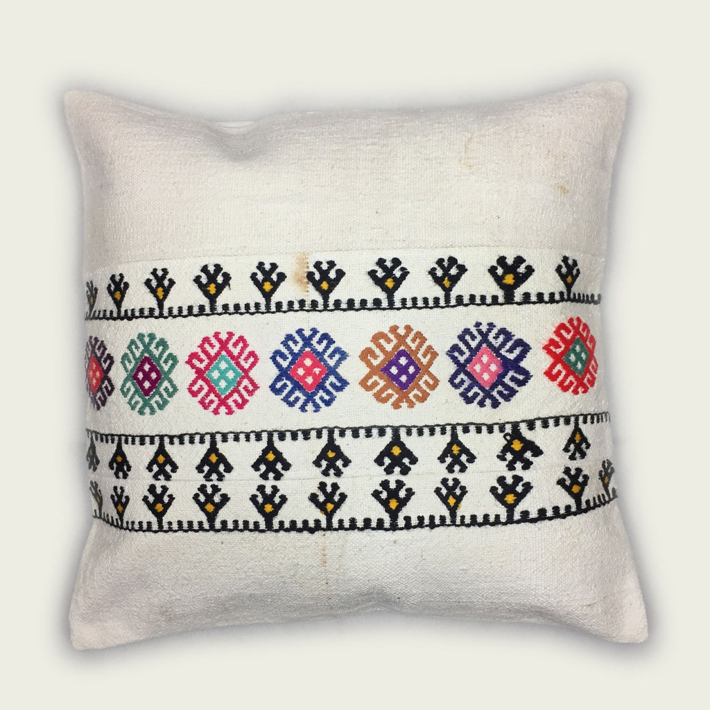 Kilim Cushion Cover, Kelim Pillow 60x60cm, 24 inches, Kilim Floor Cushion Home, Furniture & DIY:Home Decor:Cushions kilimshop.myshopify.com