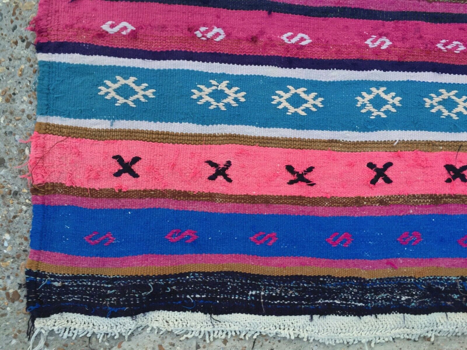 Vintage Turkish Kilim Rug Runner 340x93 cm shabby old country home Kelim rug Antiques:Carpets & Rugs kilimshop.myshopify.com