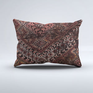 Vintage Turkish Kilim Cushion Cover 60x40 cm Wool Kelim Pillowcase 64668
