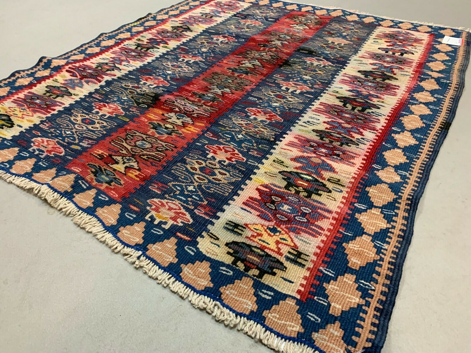 Vintage Turkish Kilim 97x83 cm Kelim Rug shabby, rare square, boho small Antiques:Carpets & Rugs kilimshop.myshopify.com