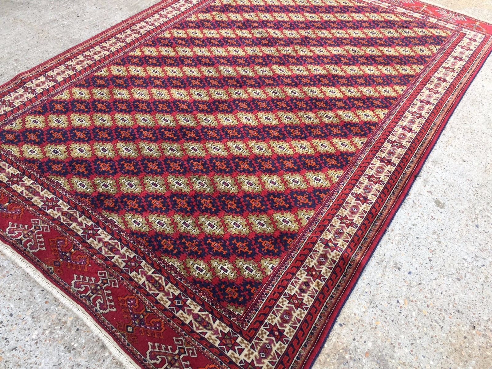 Fine Antique Turkmen Rug Wool Oriental Hand Made Rug 245x162cm Persian Vintage Home, Furniture & DIY:Rugs & Carpets:Rugs kilimshop.myshopify.com