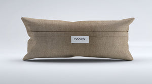 Vintage Turkish Kilim Cushion Cover 30x60 cm Lumbar Wool Kelim Pillowcase 36509