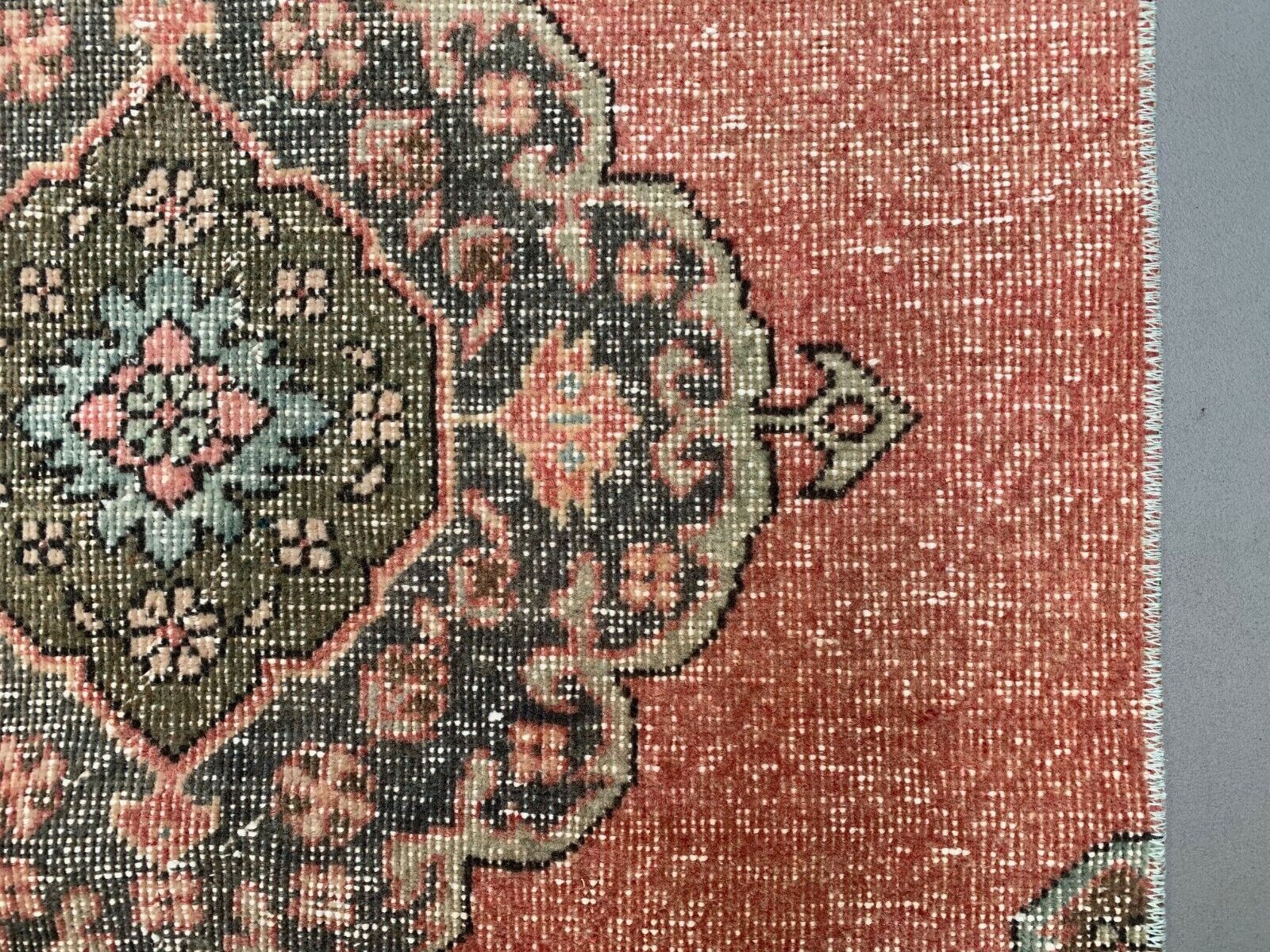 Distressed Turkish Runner 335x81 cm wool Vintage Tribal Rug