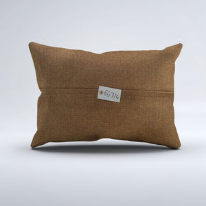 Vintage Turkish Kilim Cushion Cover 60x40 cm Square Wool Kelim Pillowcase 64714