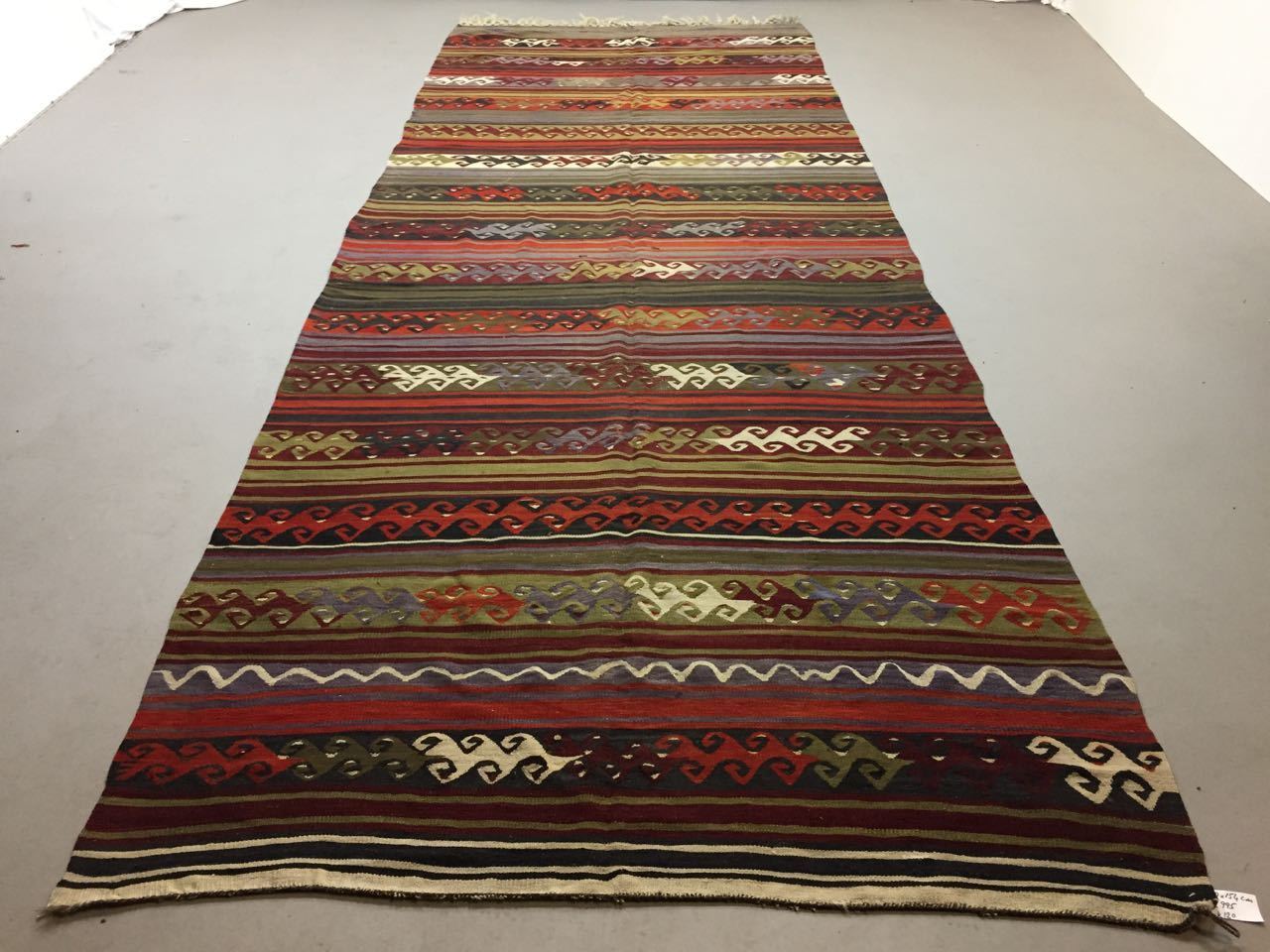 Antique Turkish Kilim Rug shabby vintage old country home Kelim 420x154cm large Antiques:Carpets & Rugs kilimshop.myshopify.com