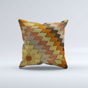Vintage Turkish Kilim Cushion Cover 60x60 cm Square Wool Kelim Pillowcase 66417