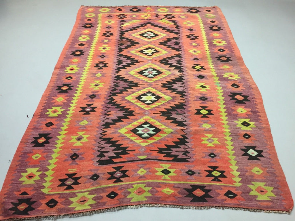 Old Turkish Kilim kelim, country house boho vintage rustic antique 240x163cm Antiques:Carpets & Rugs kilimshop.myshopify.com