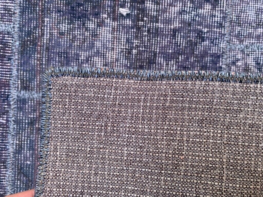 Distressed Vintage Turkish Patchwork Rug 150x100 cm Wool Medium