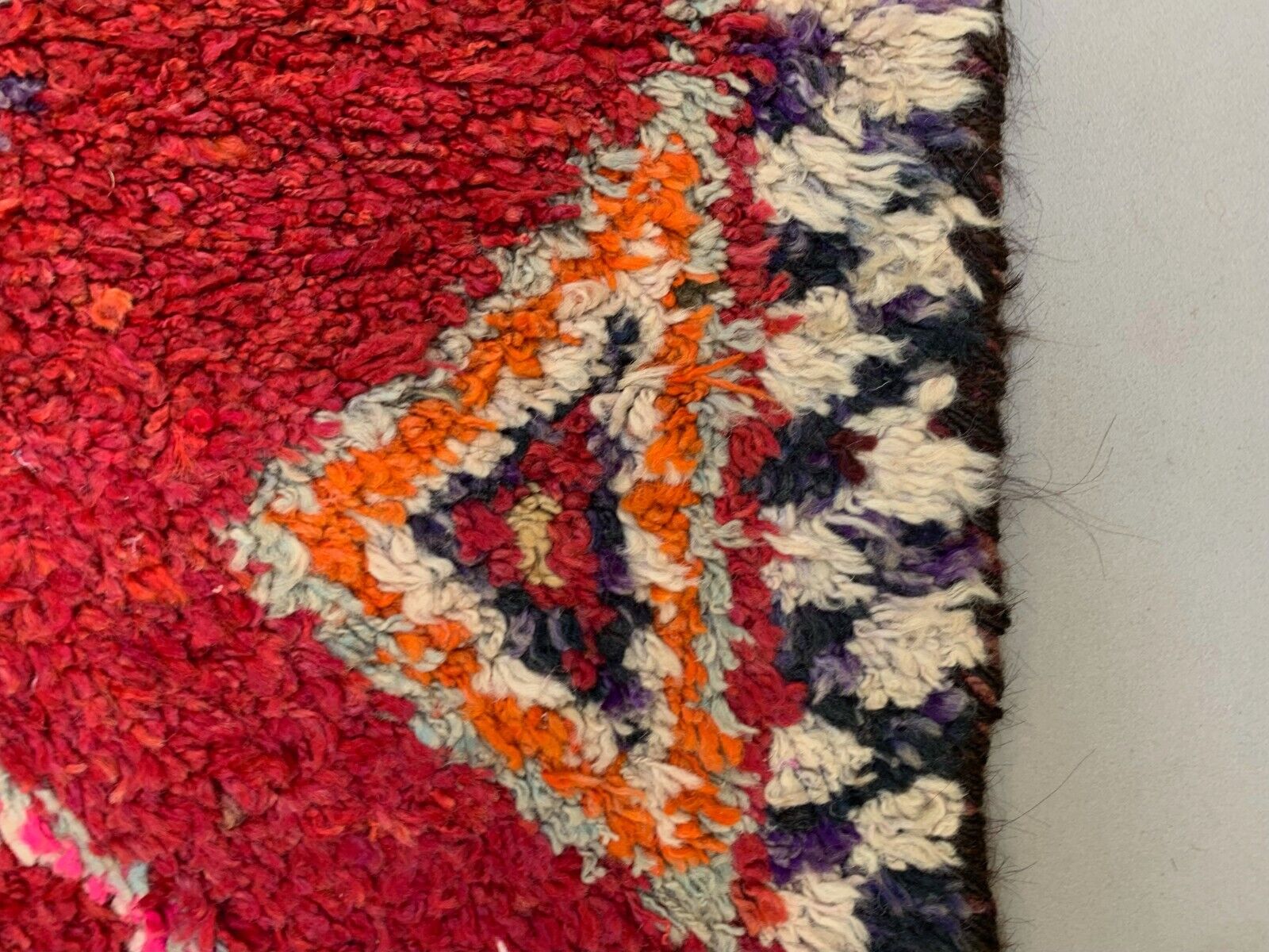 Vintage Turkish  Tribal Runner 345x94 cm veg dye wool rug tribal, handmade
