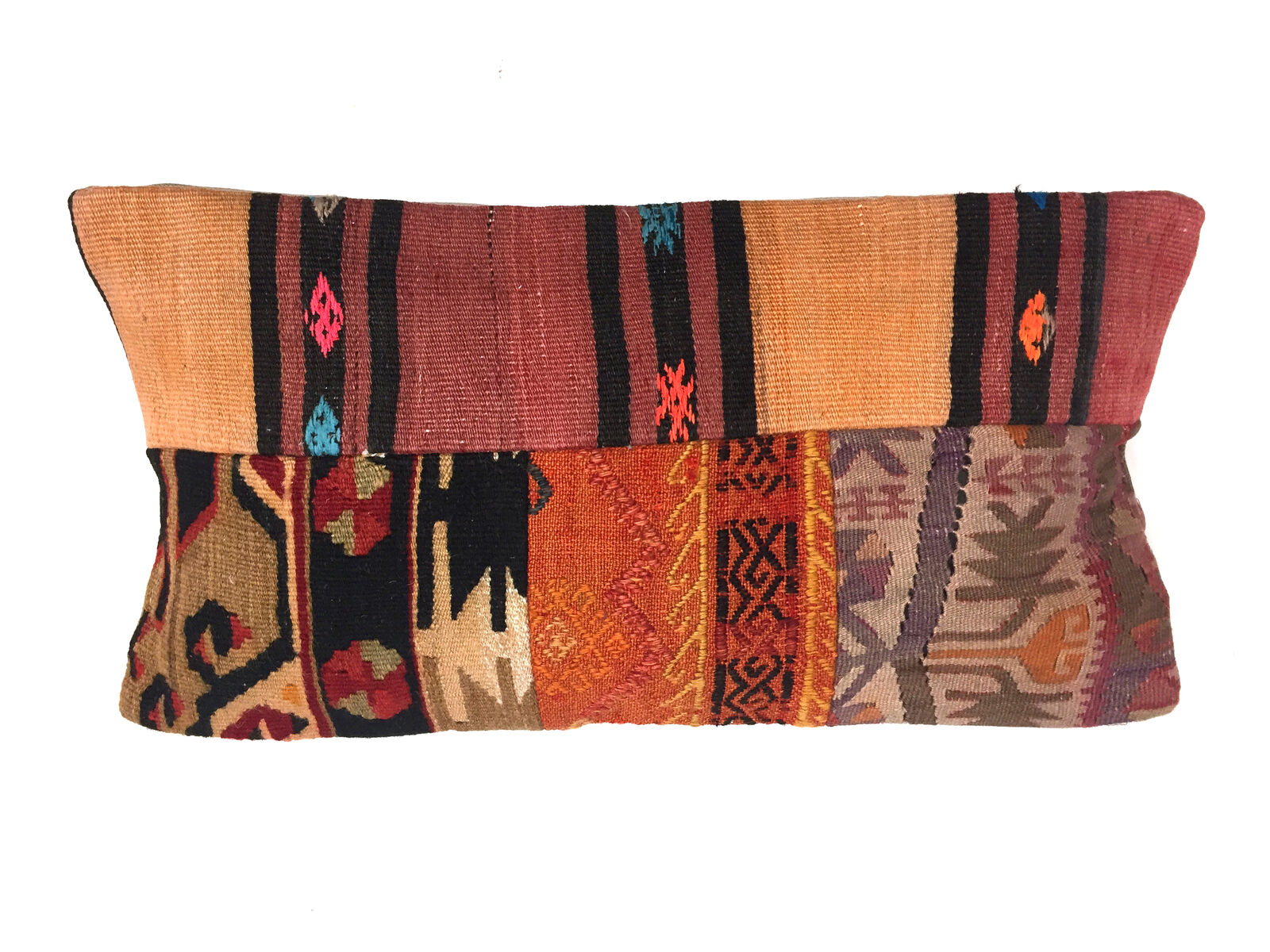 Kilim Pillow Cover 30x60 cm Meditation Bench Cushion Tapis Kelim Teppich Boho