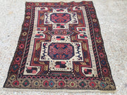 Old Kazak Rug Wool Oriental HandMade 140x105cm vintage carpet Turkish Persian Antiques:Carpets & Rugs kilimshop.myshopify.com
