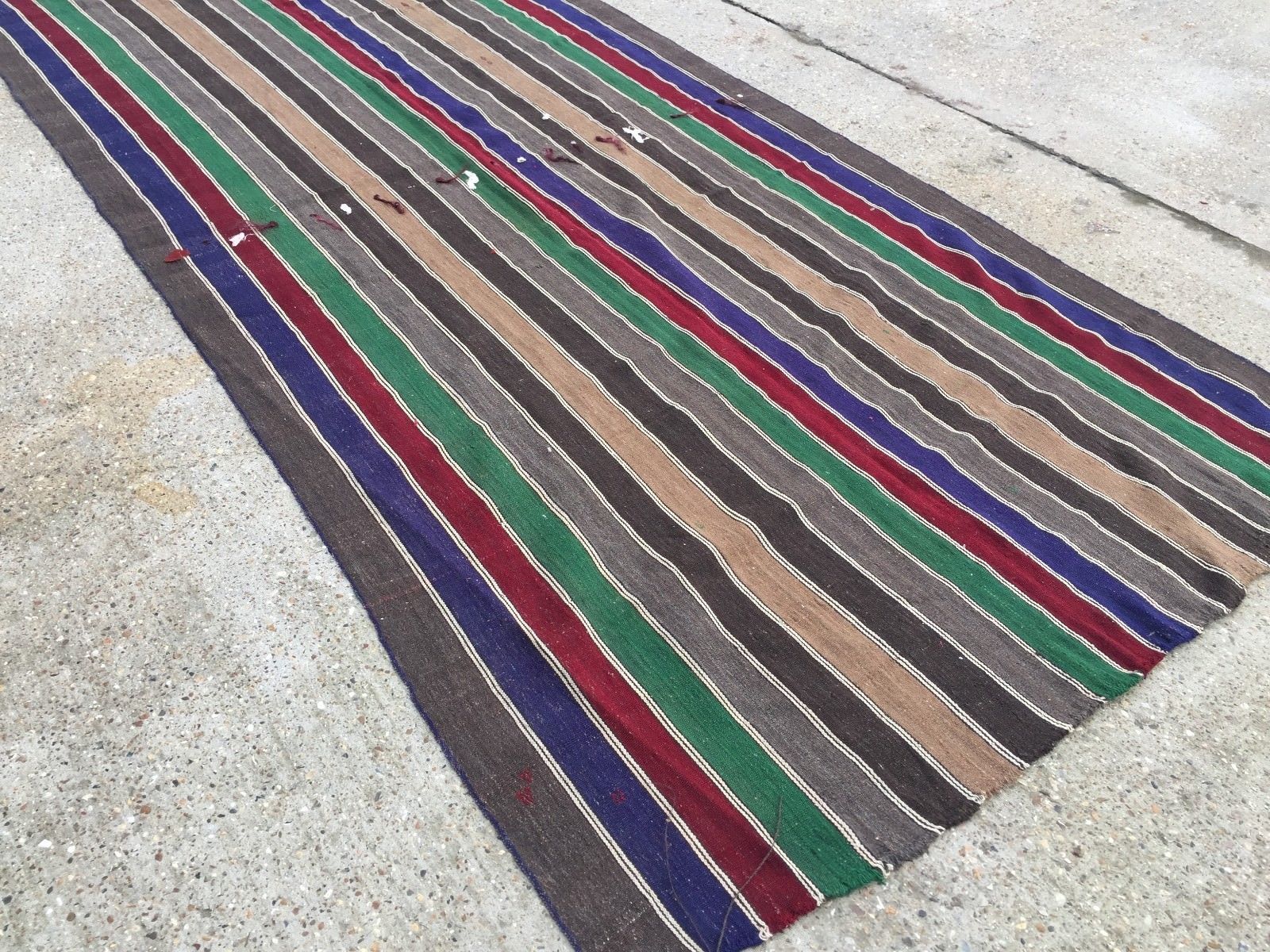 Vintage Turkish Kilim Kelim Rug 360x170cm shabby chic wool, country home, boho Home, Furniture & DIY:Rugs & Carpets:Rugs kilimshop.myshopify.com