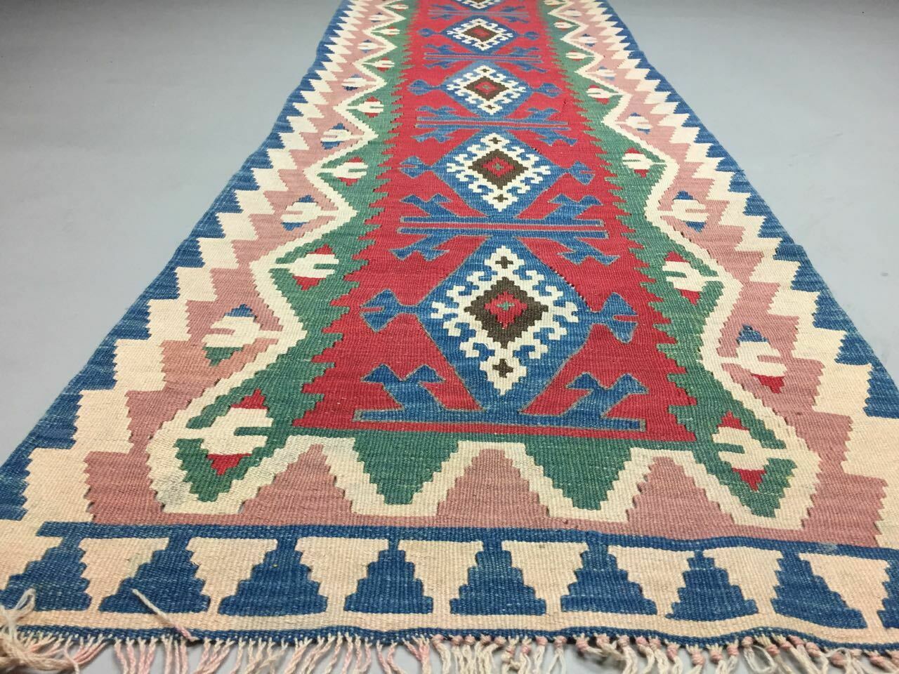 Tribal Turkish Kilim Rug Runner 262x75 cm shabby vintage old  Kelim rug Antiques:Carpets & Rugs kilimshop.myshopify.com