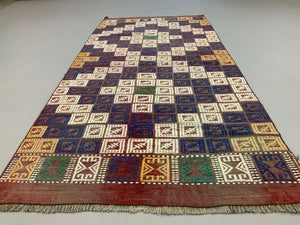 Old Turkish Kilim Runner 210x101 cm, shabby chic, vintage, wool kelim, Antique Antiques:Carpets & Rugs kilimshop.myshopify.com