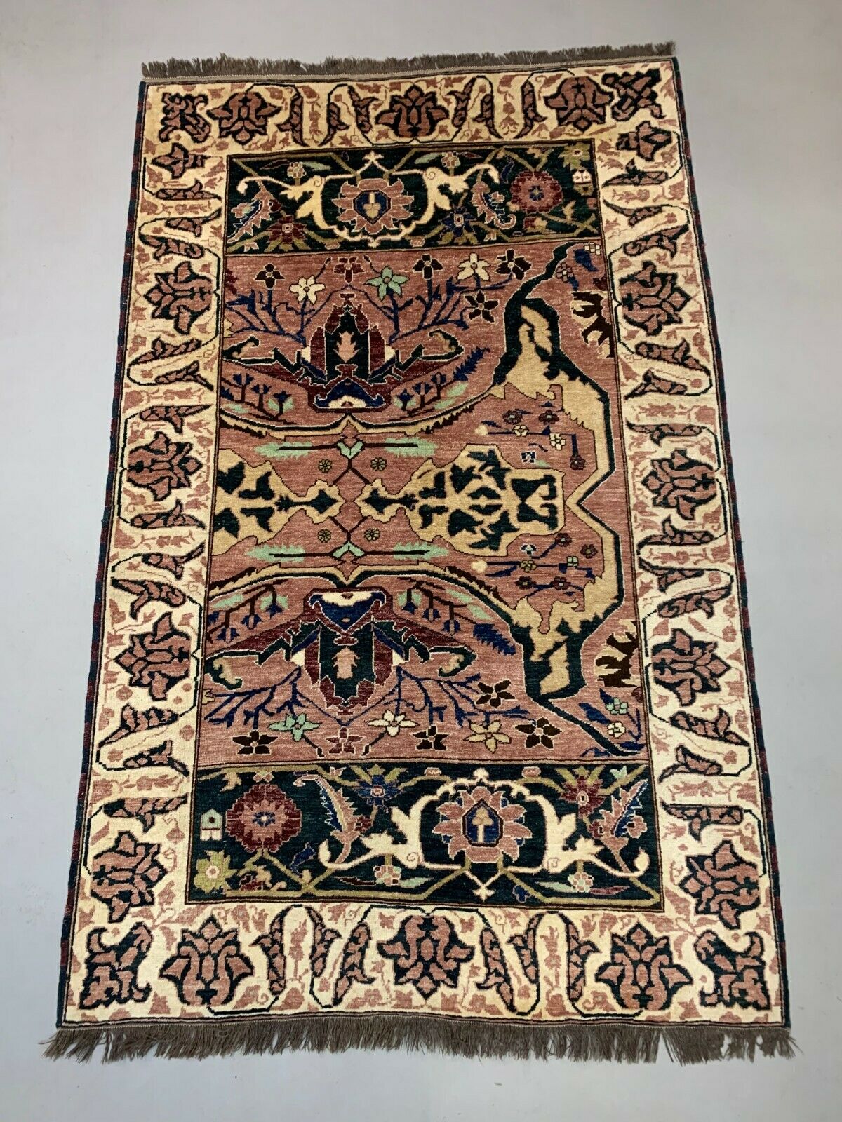 Unusual Afghan Wool Ziegler Rug 250x156 cm Handmade Chobi Rug, Purple Beige Blue