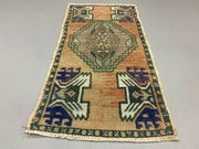 Small Vintage Turkish Rug 90x50 cm, Short Runner, Tribal, Shabby Chic Antiques:Carpets & Rugs kilimshop.myshopify.com
