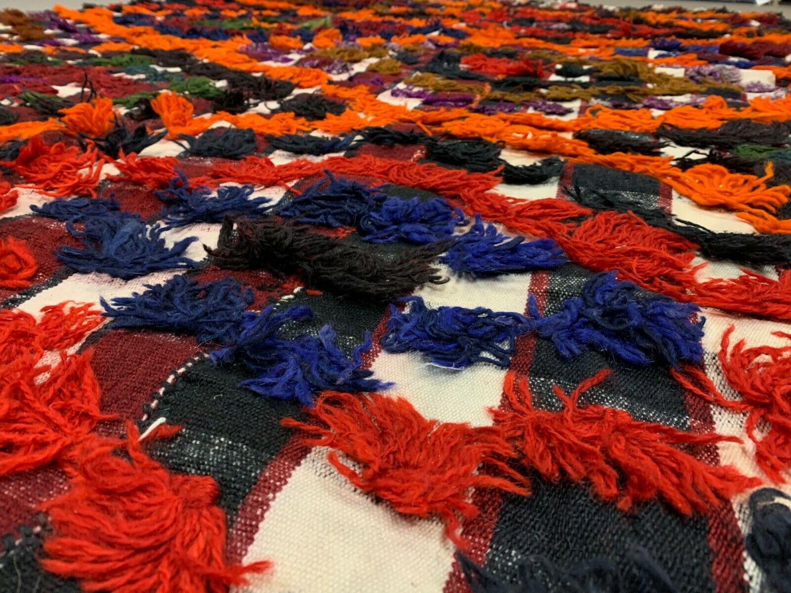 Vintage Turkish Kilim Rug 245x157 cm wool kelim Large kilimshop.myshopify.com