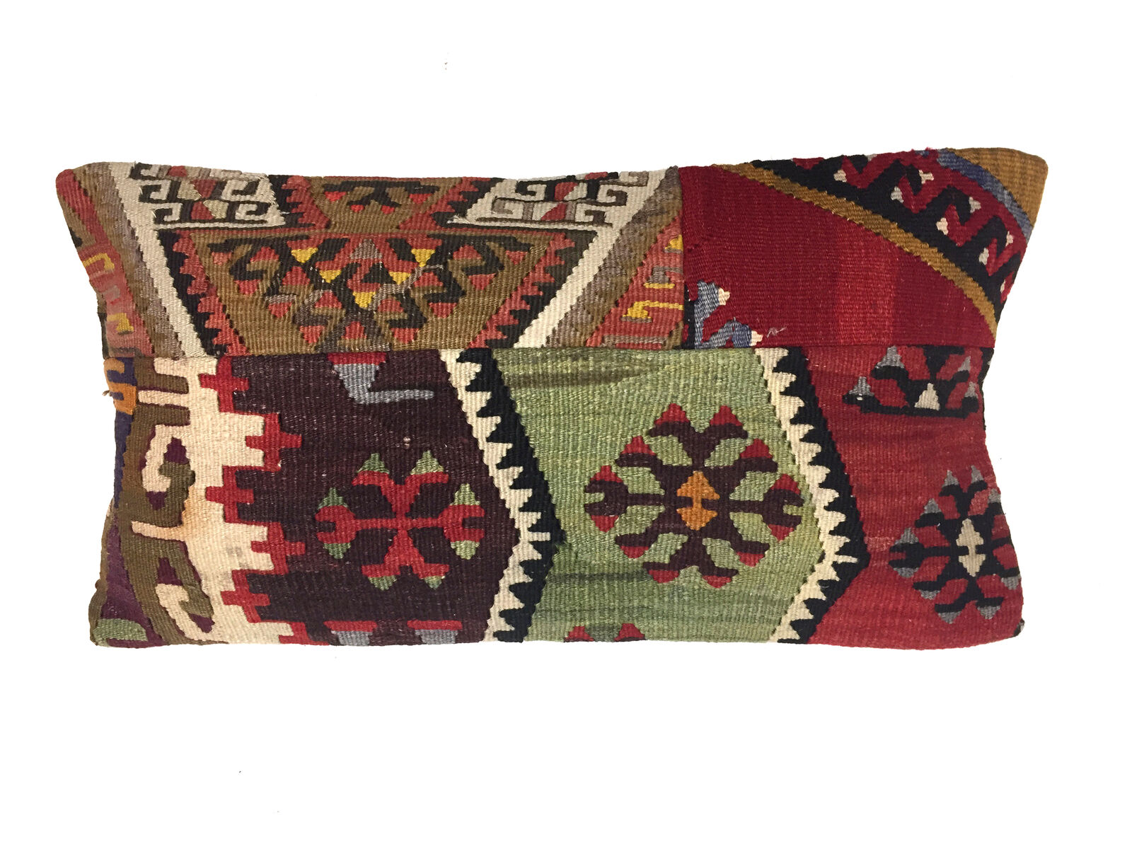 Kilim Pillow Cover 30x60 cm Meditation Bench Cushion Tapis Kelim Teppich Boho