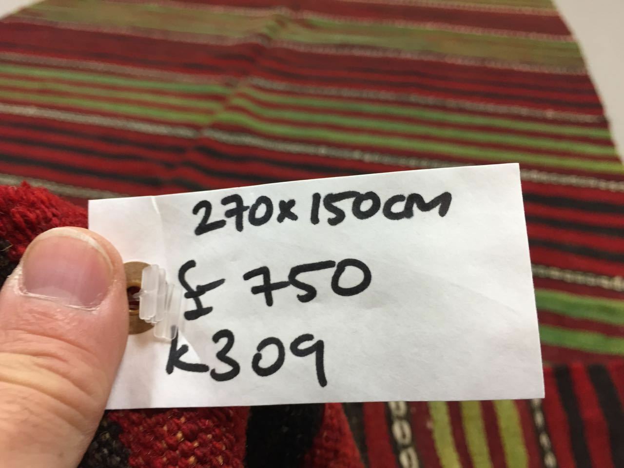 Vintage Turkish Kilim Kelim Rug 270x150cm shabby chic wool, country home, Large Antiques:Carpets & Rugs kilimshop.myshopify.com