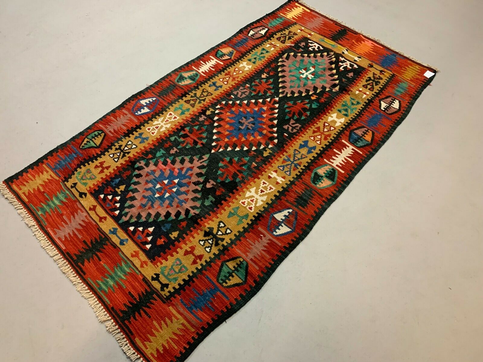 Vintage Turkish Kilim Kelim Rug shabby, country home, boho 188x101 cm medium Antiques:Carpets & Rugs kilimshop.myshopify.com