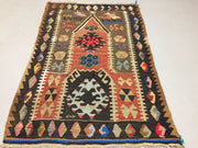 Traditional Turkish Kilim Rug shabby vintage wool country home Kelim 110x72cm Antiques:Carpets & Rugs kilimshop.myshopify.com