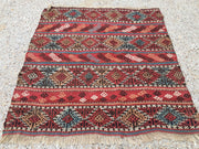 Antique Turkish Kilim Rug shabby vintage old wool country home Kelim 95x93cm Antiques:Carpets & Rugs kilimshop.myshopify.com