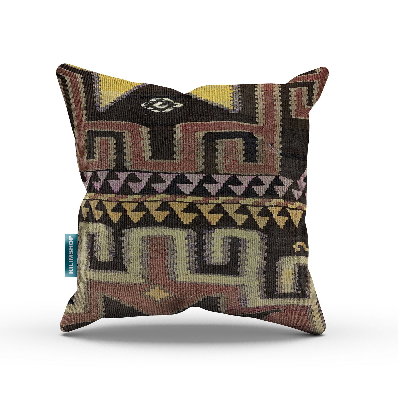 Vintage Turkish Kilim Cushion Cover Kelim Pillow 50x50 cm Moroccan style