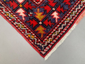 Vintage Western Turkish Rug Oriental 192x127 cm Tribal Medium Carpet,