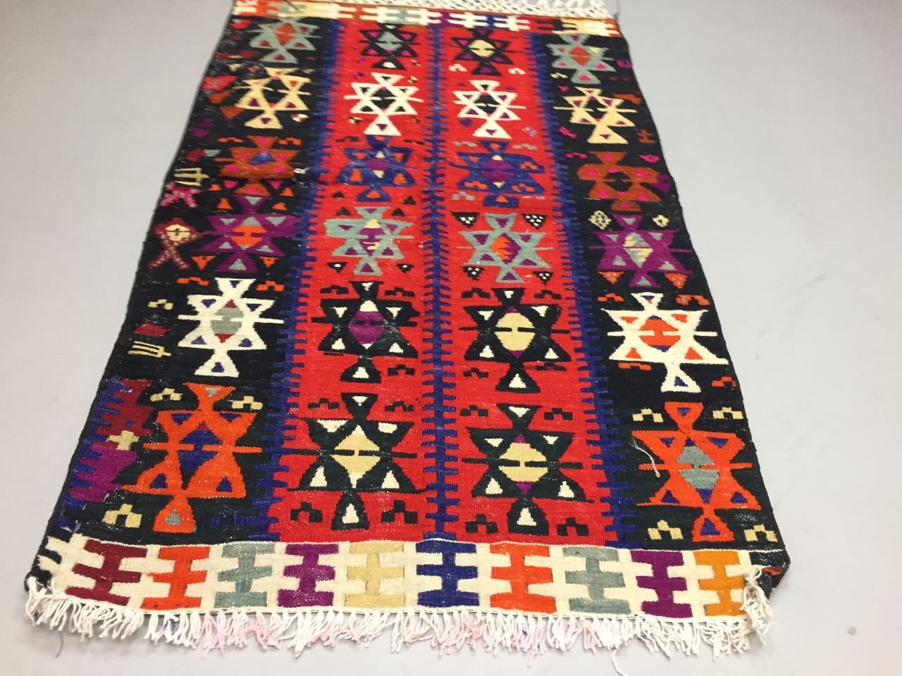 Traditional Turkish Kilim Rug shabby vintage wool country home Kelim 122x89cm Antiques:Carpets & Rugs kilimshop.myshopify.com