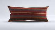 Vintage Turkish Kilim Cushion Cover 30x60 cm Lumbar Wool Kelim Pillowcase 36489