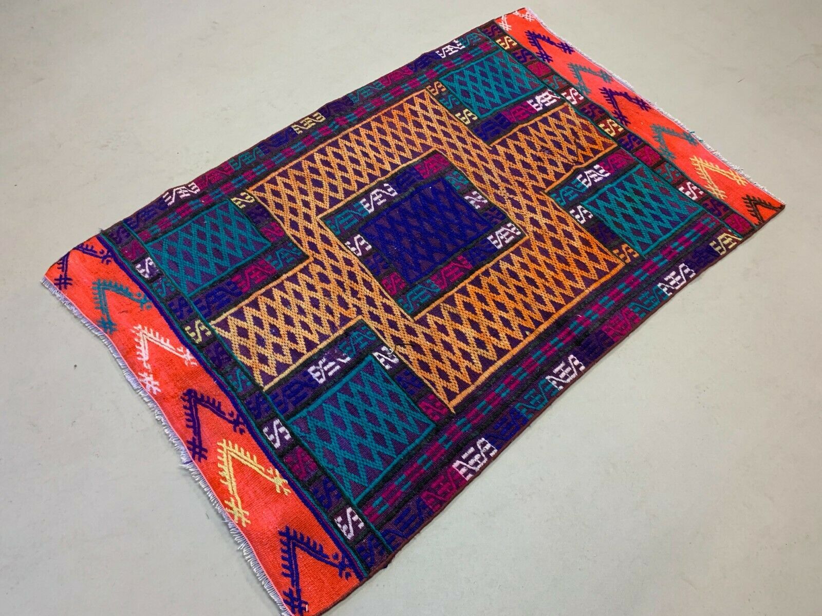 Old Turkish Moroccan Kilim Rug shabby vintage colourful Kelim 150x102 cm medium Antiques:Carpets & Rugs kilimshop.myshopify.com